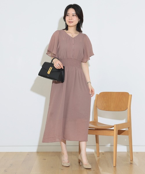 BEAMS HEART(ビームスハート)の「袖フレア ワンピース(ワンピース・レディース・ブルー/ピンク系その他/パープル系その他/グリーン/ブラウン系その他2・FREE)」の14枚目の写真