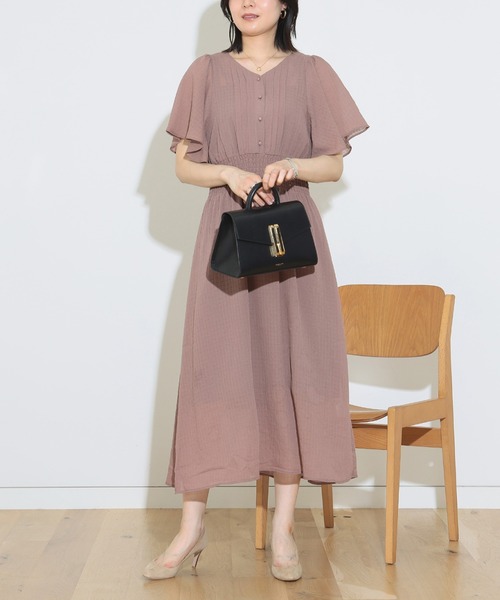 BEAMS HEART(ビームスハート)の「袖フレア ワンピース(ワンピース・レディース・ブルー/ピンク系その他/パープル系その他/グリーン/ブラウン系その他2・FREE)」の13枚目の写真
