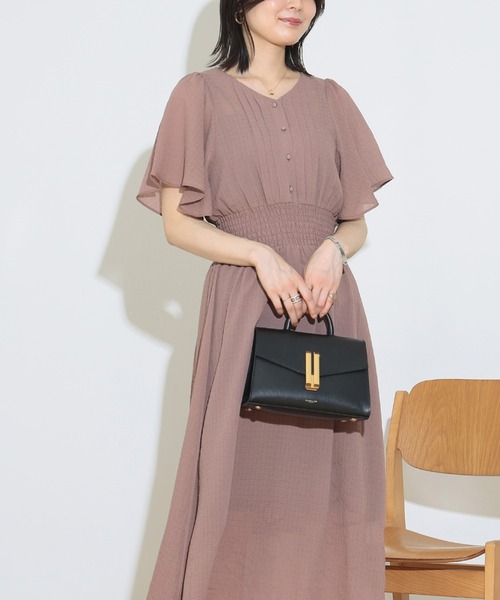 BEAMS HEART(ビームスハート)の「袖フレア ワンピース(ワンピース・レディース・ブルー/ピンク系その他/パープル系その他/グリーン/ブラウン系その他2・FREE)」の16枚目の写真