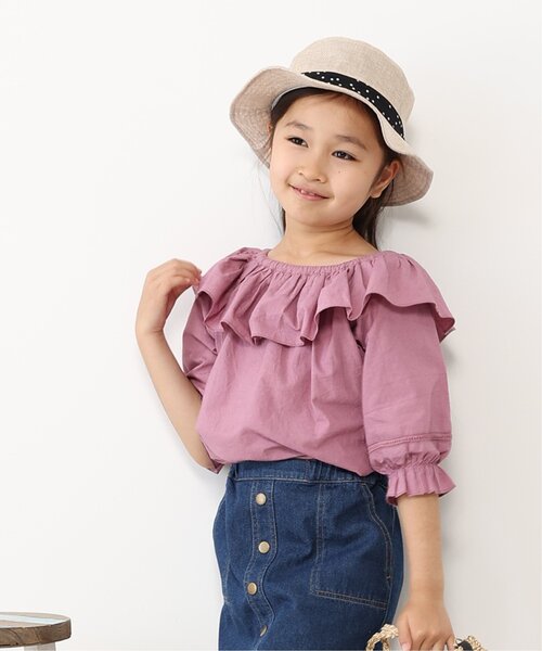 ikka（イッカ）の「リネンタッチドットリボンハット（ハット・キッズ・ベージュ・FREE）」の16枚目の写真