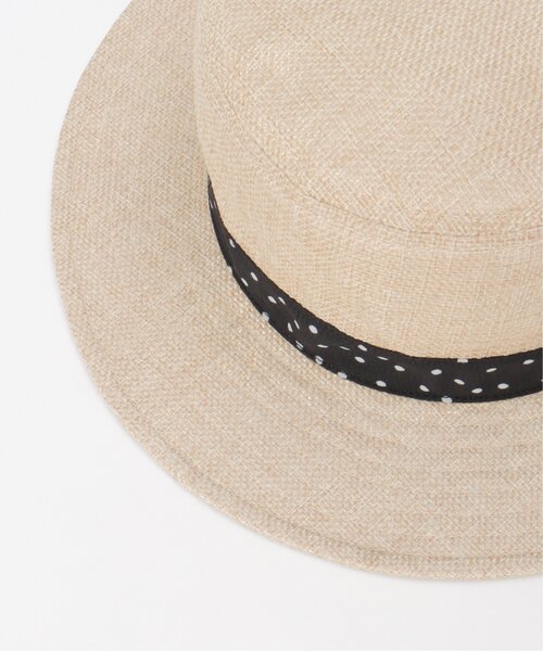 ikka（イッカ）の「リネンタッチドットリボンハット（ハット・キッズ・ベージュ・FREE）」の21枚目の写真