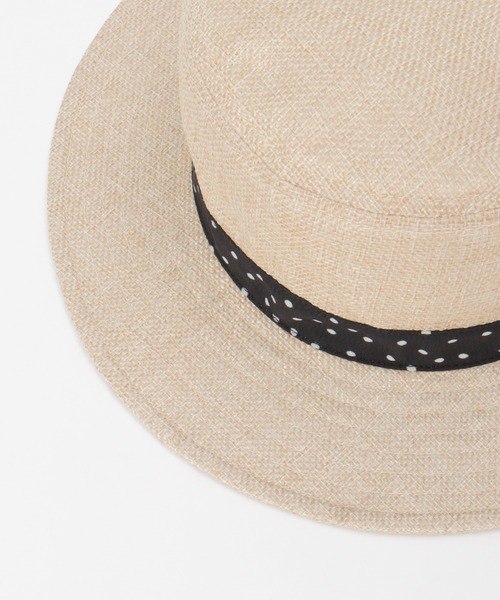 ikka（イッカ）の「リネンタッチドットリボンハット（ハット・キッズ・ベージュ・FREE）」の9枚目の写真