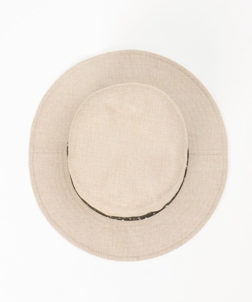 ikka（イッカ）の「リネンタッチドットリボンハット（ハット・キッズ・ベージュ・FREE）」の4枚目の写真