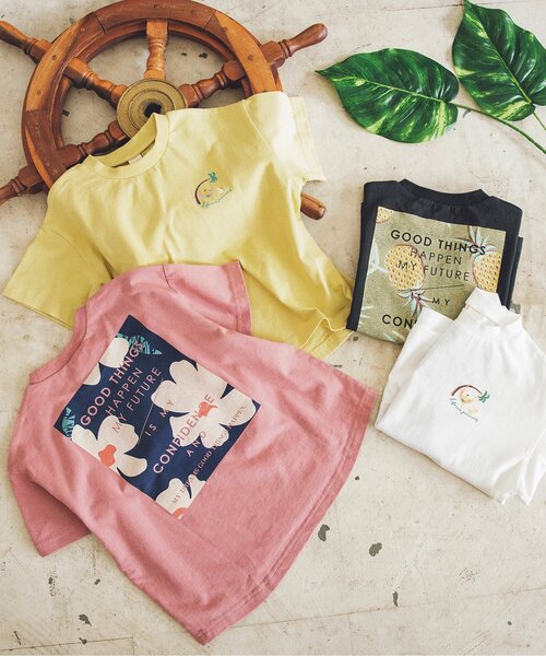 BREEZE(ブリーズ)の「ボックスロゴリゾートTシャツ(Tシャツ/カットソー・キッズ・ブラック/オフホワイト/イエロー/ピンク・140/100/110/80/130/120/90)」の10枚目の写真