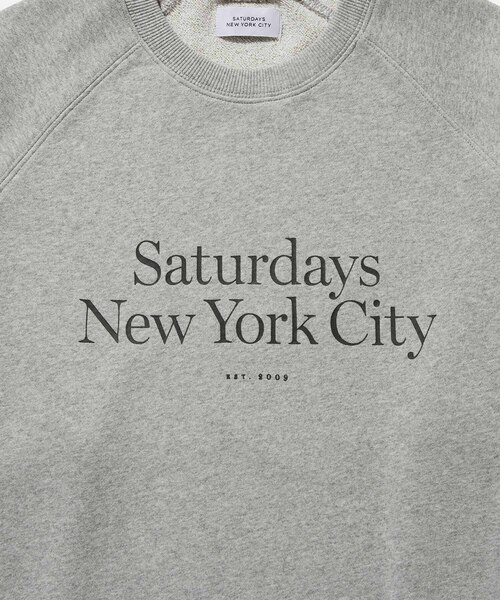 SATURDAYS NEW YORK CITY ラグランスリーブ トレーナー SATURDAYS NEW YORK CITY ラグランスリーブ トレーナー