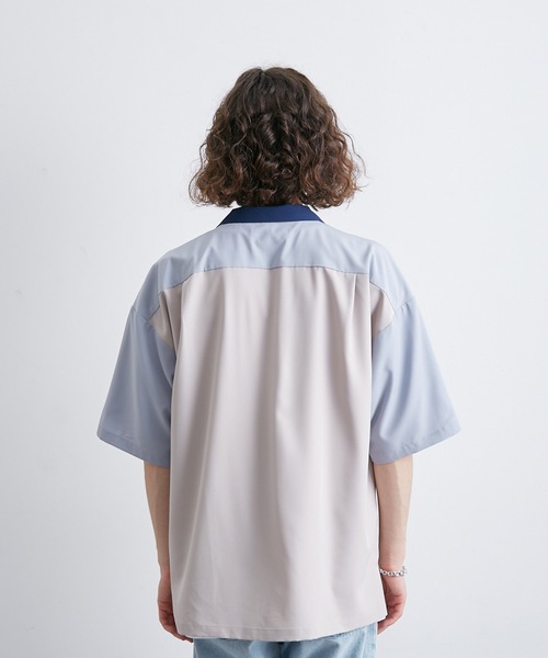 JUNRED(ジュンレッド)の「イージーケア / クレイジーパターンオープンカラーシャツ(Tシャツ/カットソー・メンズ・ブルー/ブラック/ベージュ・L/M/LL)」の8枚目の写真