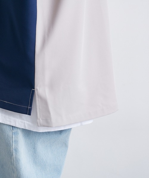 JUNRED(ジュンレッド)の「イージーケア / クレイジーパターンオープンカラーシャツ(Tシャツ/カットソー・メンズ・ブルー/ブラック/ベージュ・L/M/LL)」の5枚目の写真