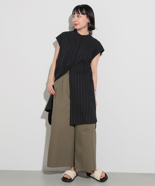 BEAMS HEART / 先染め ストライプ ロングシャツ（シャツ/ブラウス）｜BEAMS HEART（ビームスハート）