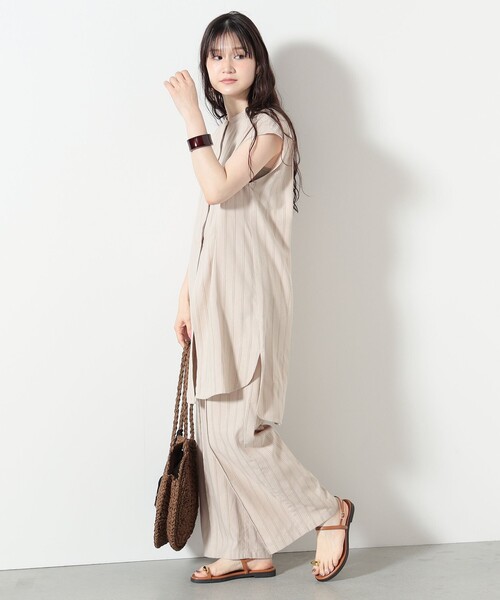 BEAMS HEART / 先染め ストライプ ロングシャツ（シャツ/ブラウス）｜BEAMS HEART（ビームスハート）