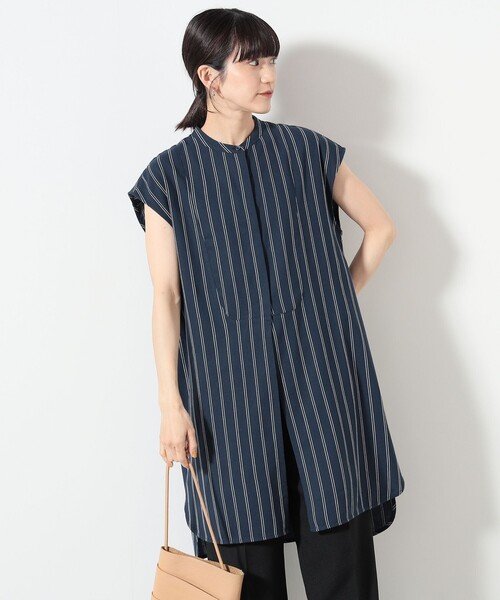 BEAMS HEART / 先染め ストライプ ロングシャツ（シャツ/ブラウス）｜BEAMS HEART（ビームスハート）