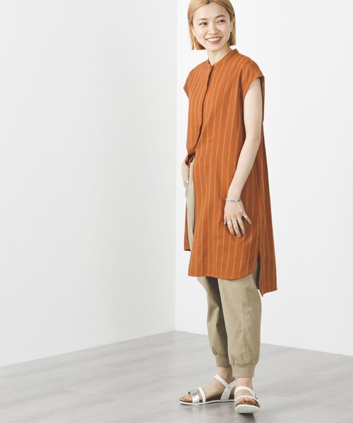 BEAMS HEART / 先染め ストライプ ロングシャツ（シャツ/ブラウス）｜BEAMS HEART（ビームスハート）