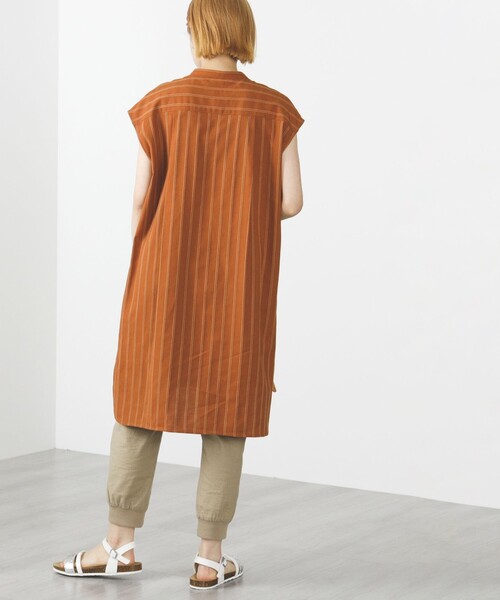 BEAMS HEART / 先染め ストライプ ロングシャツ（シャツ/ブラウス）｜BEAMS HEART（ビームスハート）