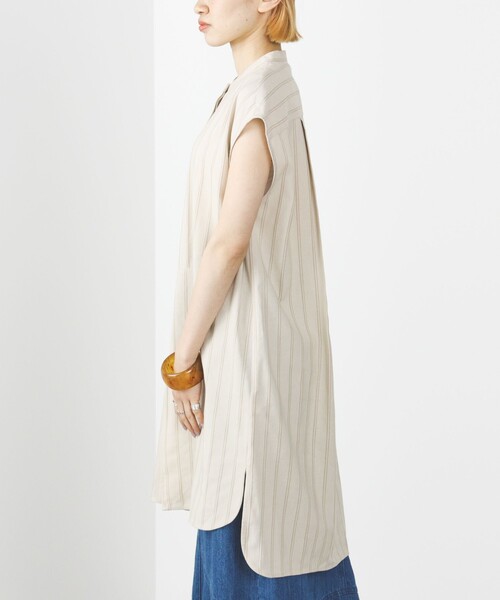 BEAMS HEART / 先染め ストライプ ロングシャツ（シャツ/ブラウス）｜BEAMS HEART（ビームスハート）