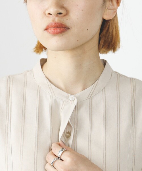 BEAMS HEART / 先染め ストライプ ロングシャツ（シャツ/ブラウス）｜BEAMS HEART（ビームスハート）