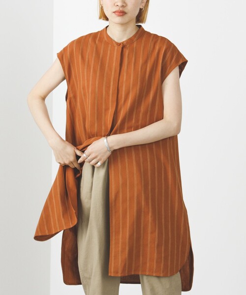 BEAMS HEART / 先染め ストライプ ロングシャツ（シャツ/ブラウス）｜BEAMS HEART（ビームスハート）