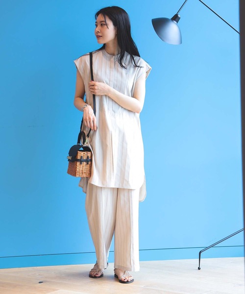 BEAMS HEART / 先染め ストライプ ロングシャツ（シャツ/ブラウス）｜BEAMS HEART（ビームスハート）