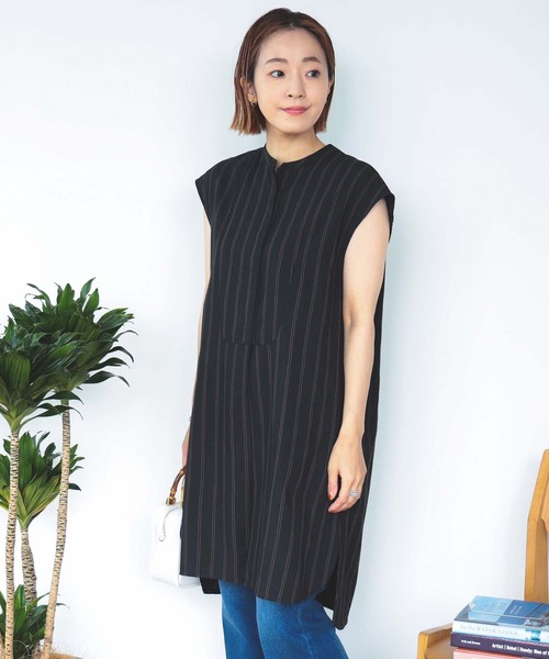 BEAMS HEART / 先染め ストライプ ロングシャツ（シャツ/ブラウス）｜BEAMS HEART（ビームスハート）