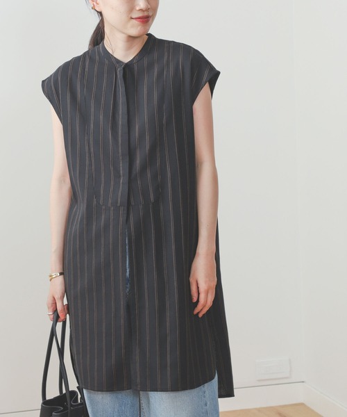 BEAMS HEART / 先染め ストライプ ロングシャツ（シャツ/ブラウス）｜BEAMS HEART（ビームスハート）