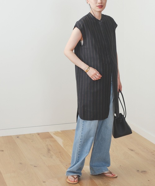 BEAMS HEART / 先染め ストライプ ロングシャツ（シャツ/ブラウス）｜BEAMS HEART（ビームスハート）