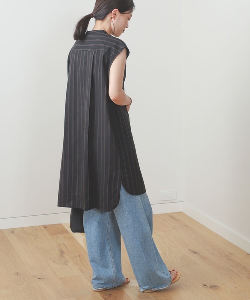 BEAMS HEART / 先染め ストライプ ロングシャツ（シャツ/ブラウス）｜BEAMS HEART（ビームスハート）