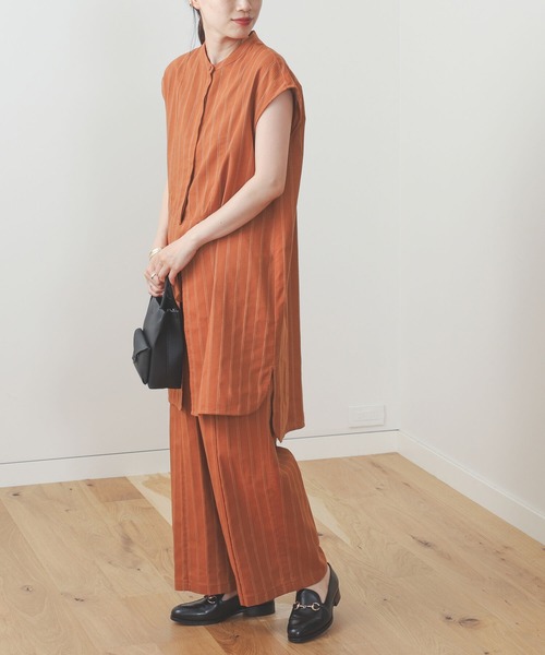 BEAMS HEART / 先染め ストライプ ロングシャツ（シャツ/ブラウス）｜BEAMS HEART（ビームスハート）