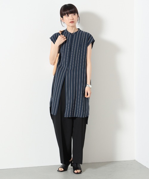 BEAMS HEART / 先染め ストライプ ロングシャツ（シャツ/ブラウス）｜BEAMS HEART（ビームスハート）