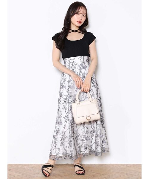 MERCURYDUO(マーキュリーデュオ)の「マルチウェイナローストラップリブニット(ニット/セーター・レディース・レッド/オフホワイト/チャコールグレー/ブラック・FREE)」の9枚目の写真