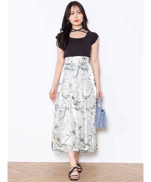 MERCURYDUO(マーキュリーデュオ)の「マルチウェイナローストラップリブニット(ニット/セーター・レディース・レッド/オフホワイト/チャコールグレー/ブラック・FREE)」の14枚目の写真