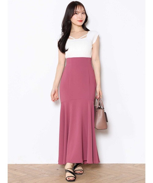 MERCURYDUO(マーキュリーデュオ)の「マルチウェイナローストラップリブニット(ニット/セーター・レディース・レッド/オフホワイト/チャコールグレー/ブラック・FREE)」の17枚目の写真