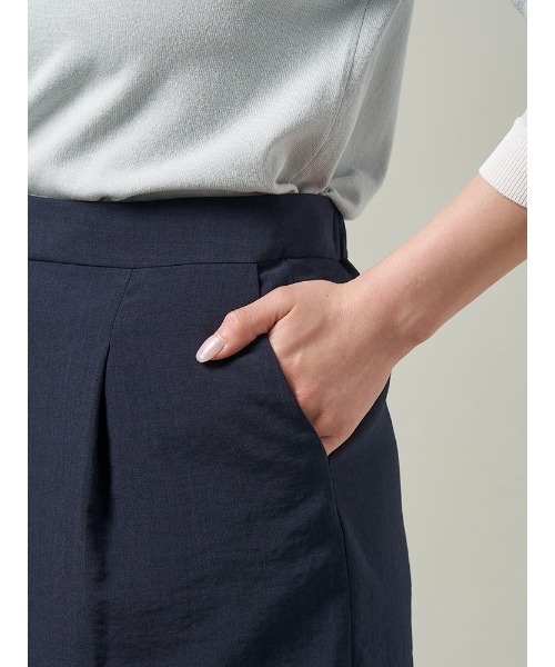 Perfect Suit FActory（パーフェクトスーツファクトリー）の「【WEB限定】リネン調メランジスーツ　タイトスカート　ブラウン/ネイビー（スカート・レディース・ネイビー/ブラウン系その他・S/M/LL/L）」の15枚目の写真