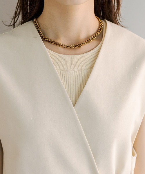 セール】リネン混ジレ（ベスト）｜mystic（ミスティック）の