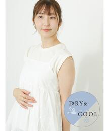 Te chichi TERRASSE（テチチテラス）の「【吸水速乾・接触冷感】ノースリーブTシャツ（Tシャツ/カットソー）」
