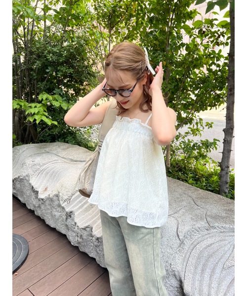 JUMELLE（ジュメロ）の「pom lace camitop（キャミソール・レディース・ピンク/アイボリー・FREE）」の21枚目の写真