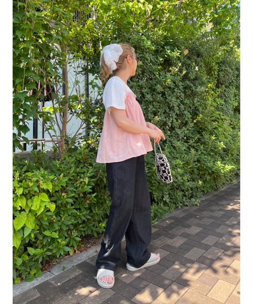 JUMELLE（ジュメロ）の「pom lace camitop（キャミソール・レディース・ピンク/アイボリー・FREE）」の15枚目の写真