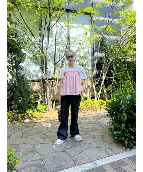 JUMELLE（ジュメロ）の「pom lace camitop（キャミソール・レディース・ピンク/アイボリー・FREE）」の8枚目の写真