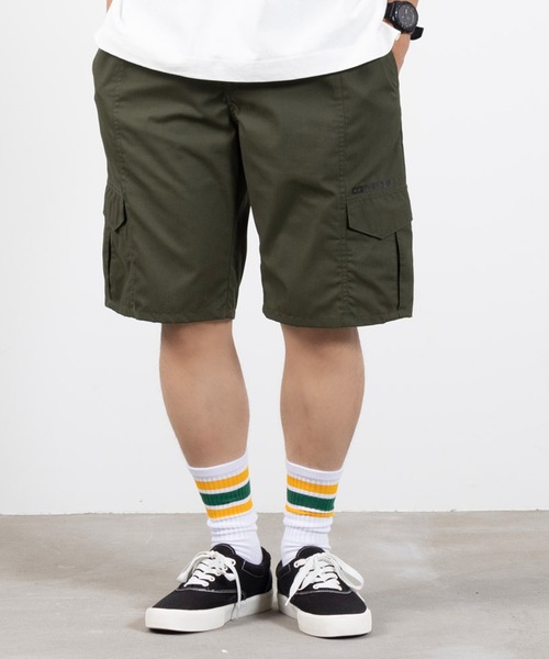 CONVERSE(コンバース)の「CONVERSE コンバース ウェザーピーチ素材カーゴショーツ(カーゴパンツ・メンズ・ブラック/カーキ/ベージュ/ネイビー・M/L/XL)」の7枚目の写真