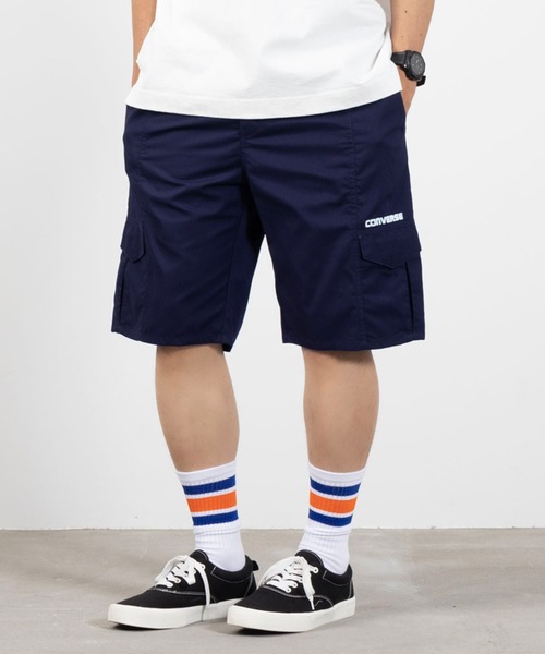 CONVERSE(コンバース)の「CONVERSE コンバース ウェザーピーチ素材カーゴショーツ(カーゴパンツ・メンズ・ブラック/カーキ/ベージュ/ネイビー・M/L/XL)」の8枚目の写真