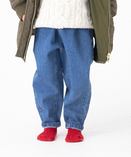 MAKE YOUR DAY（メイクユアデイ）の「テーパードデニムパンツ■80～140cm（デニムパンツ・キッズ・ネイビー/ブルー・80/90/100/110/120/130/140）」の9枚目の写真