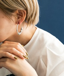 メタルビーズピアス