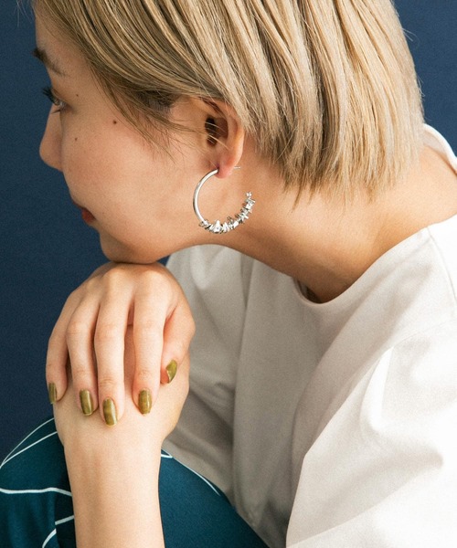 KBF（ケイビーエフ）の「メタルビーズピアス（ピアス（両耳用）・レディース・シルバー/ゴールド・ONE）」の11枚目の写真