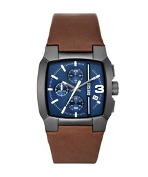 【稼働品】DIESEL ディーゼル 腕時計 DZ4453 レザー ブラック 稼働品】DIESEL ディーゼル 腕時計 DZ4453 レザー ブラック