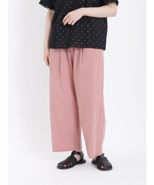 Samansa Mos2（サマンサ モスモス）の「【接触冷感】柄アソートゆるストレートパンツ（その他パンツ・レディース・ピンク/グリーン/ブラウン/ベージュ・F）」の4枚目の写真