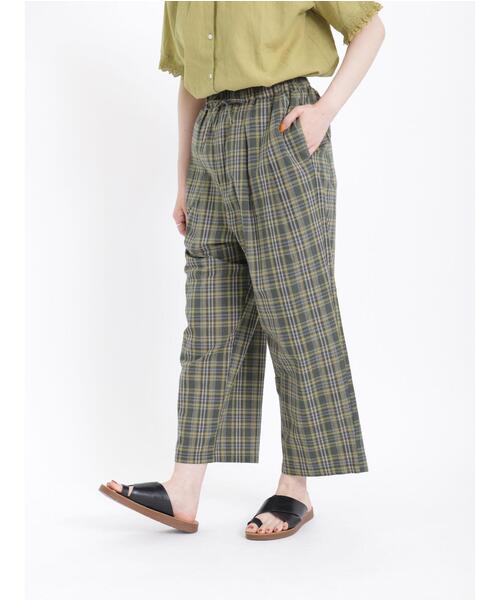 Samansa Mos2（サマンサ モスモス）の「【接触冷感】柄アソートゆるストレートパンツ（その他パンツ・レディース・ピンク/グリーン/ブラウン/ベージュ・F）」の5枚目の写真