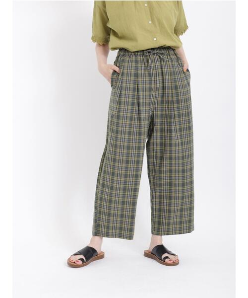 Samansa Mos2（サマンサ モスモス）の「【接触冷感】柄アソートゆるストレートパンツ（その他パンツ・レディース・ピンク/グリーン/ブラウン/ベージュ・F）」の6枚目の写真