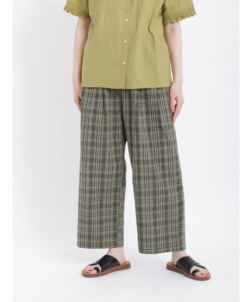 Samansa Mos2（サマンサ モスモス）の「【接触冷感】柄アソートゆるストレートパンツ（その他パンツ・レディース・ピンク/グリーン/ブラウン/ベージュ・F）」の9枚目の写真