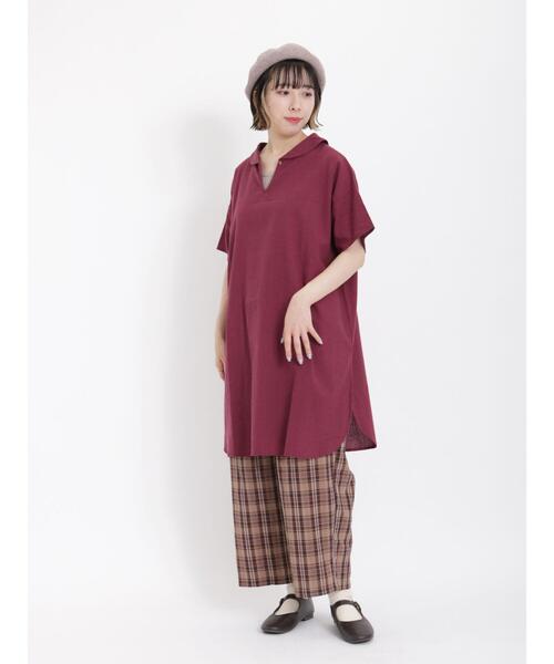 Samansa Mos2（サマンサ モスモス）の「【接触冷感】柄アソートゆるストレートパンツ（その他パンツ・レディース・ピンク/グリーン/ブラウン/ベージュ・F）」の14枚目の写真