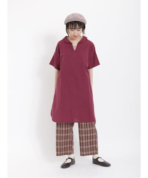 Samansa Mos2（サマンサ モスモス）の「【接触冷感】柄アソートゆるストレートパンツ（その他パンツ・レディース・ピンク/グリーン/ブラウン/ベージュ・F）」の15枚目の写真