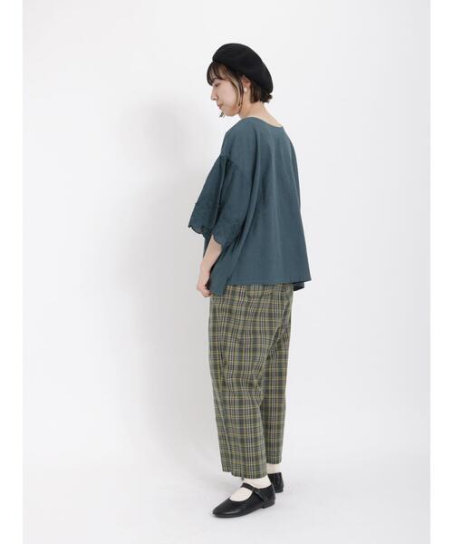 Samansa Mos2（サマンサ モスモス）の「【接触冷感】柄アソートゆるストレートパンツ（その他パンツ・レディース・ピンク/グリーン/ブラウン/ベージュ・F）」の18枚目の写真