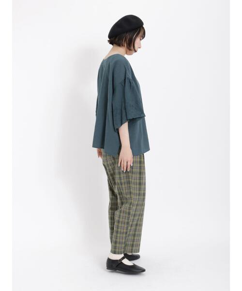 Samansa Mos2（サマンサ モスモス）の「【接触冷感】柄アソートゆるストレートパンツ（その他パンツ・レディース・ピンク/グリーン/ブラウン/ベージュ・F）」の20枚目の写真