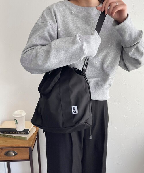 Drifter（ドリフター）の「【Drifter/ドリフター】HANDLE BUCKET TOTE（トートバッグ・レディース・ブラック/ブラウン/ベージュ系その他3・FREE）」の7枚目の写真